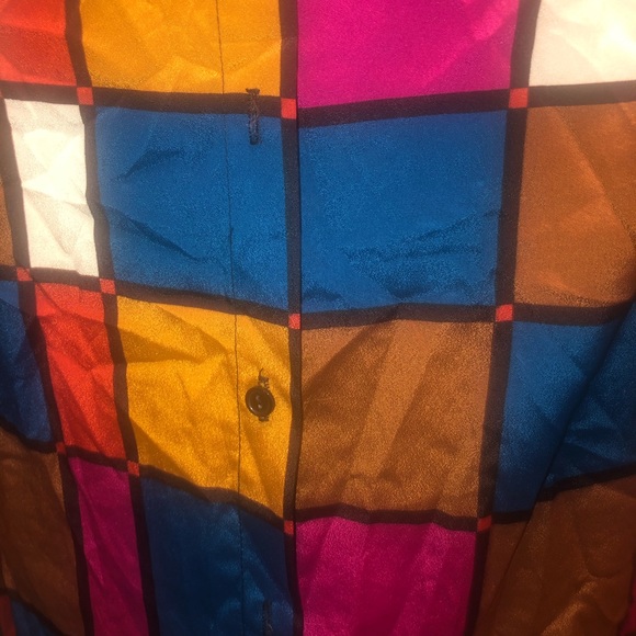 Color block long sleeve blouse - Picture 3 of 6